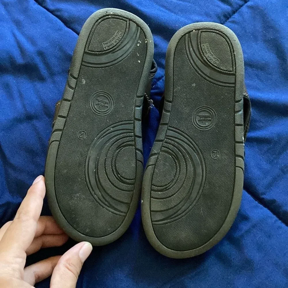 Wonder Nation Toddler Boys Brown Fisherman Sandals Size 12 Hook & Loop
